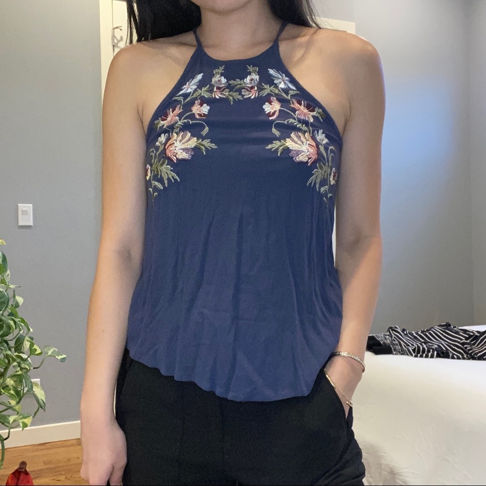 AEO Embroidered tank top